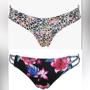 Lot of 2 NWT Bikini Bottoms: Arena Lowrise Training Brief & Floral Classic Cut
